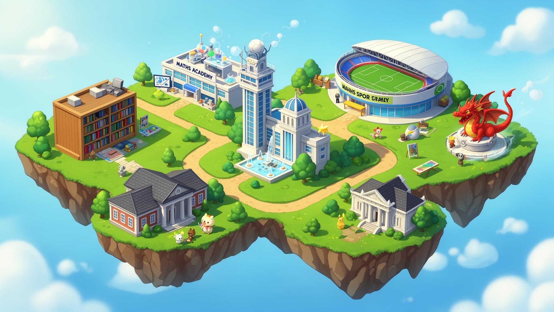The Questipedia virtual campus map